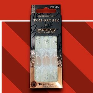 KISS TOM BACHIK x imPRESS Limited Edition Medium Celebration Press-On Nails, 30
